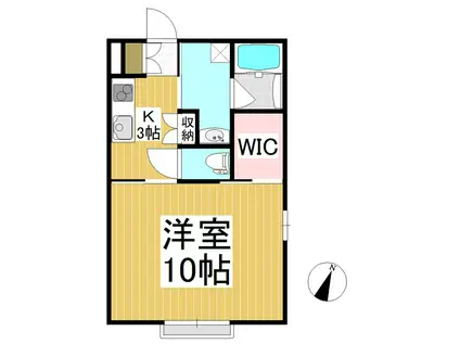 TOSCA YOSHIDA(1K/1階)の間取り写真