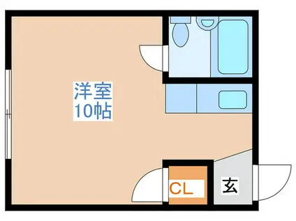 マルシンハイツ(ワンルーム/2階)の間取り写真