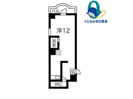 グランツ畑江(ワンルーム/4階)の間取り写真