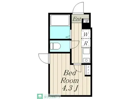 フェリーチェ中野B(1K/2階)の間取り写真