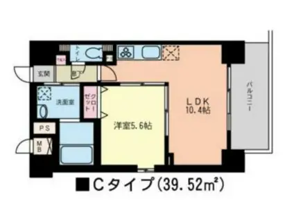 コーチェ芝公園(1LDK/3階)の間取り写真