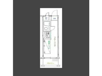 セントヒルズ熊本(ワンルーム/3階)の間取り写真