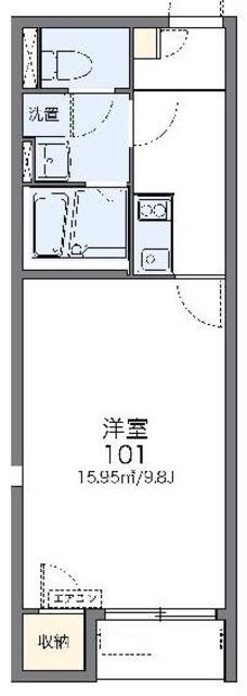 レオネクストソフィア(1K/2階)の間取り写真