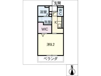 アルバグランデ鶴舞(1K/3階)の間取り写真