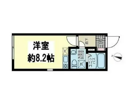 B.E.GRAND清澄白鍬(ワンルーム/4階)の間取り写真