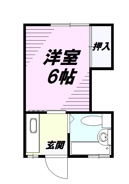 ハイツ イシカワ(1K/2階)の間取り写真