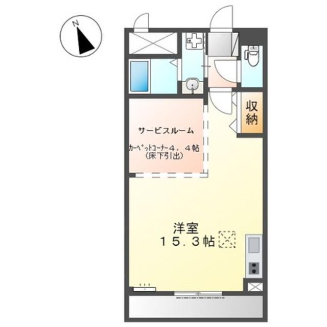 JR和歌山線 岩出駅 徒歩42分 2階建 築18年(ワンルーム/1階)の間取り写真