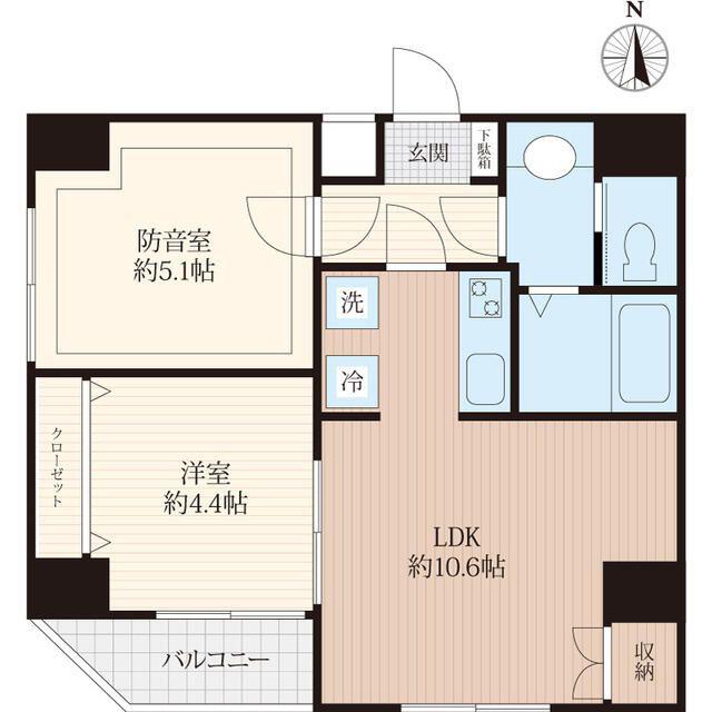 TOSCA大山(2LDK/7階)の間取り写真