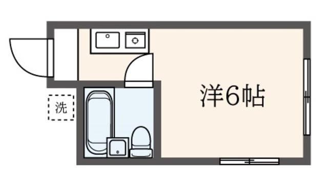 TMハウス(ワンルーム/2階)の間取り写真