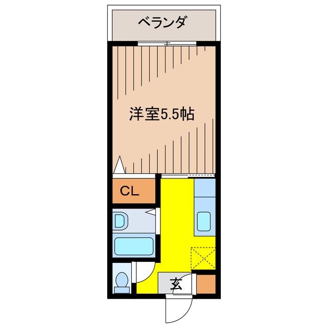 T.GRACE(1K/1階)の間取り写真