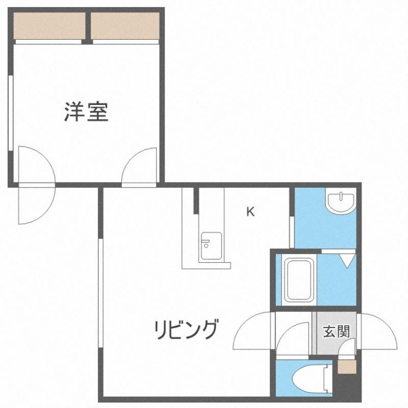TOROIS FRERES(1LDK/2階)の間取り写真
