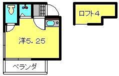 シャルムド弘明寺(ワンルーム/1階)の間取り写真