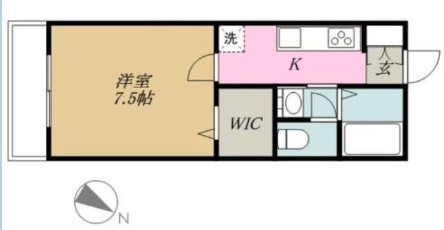 アリュール(1K/2階)の間取り写真