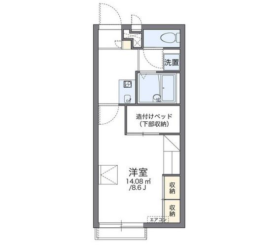 レオパレスNAGAMATI(1K/2階)の間取り写真
