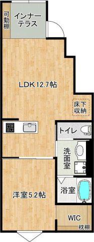 GROOM泗水B(1LDK/1階)の間取り写真