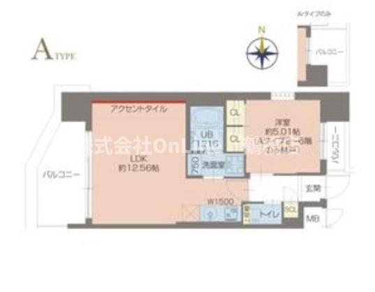 プレジオ玉造(1LDK/8階)の間取り写真