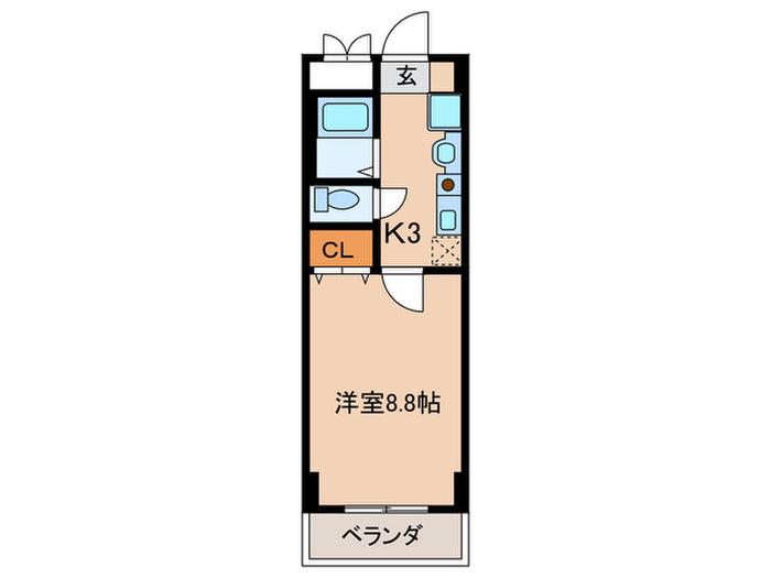AVANCER(1K/2階)の間取り写真