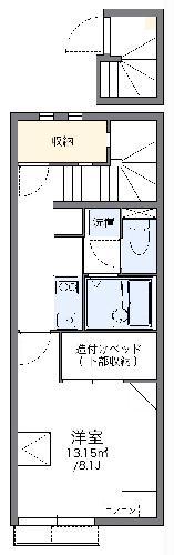 レオネクストクレールシエル(1K/2階)の間取り写真