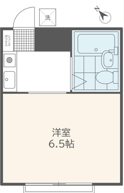 フラット町田(ワンルーム/2階)の間取り写真
