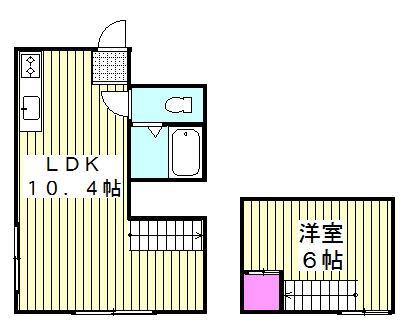リンデンハイム(1LDK/3階)の間取り写真