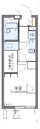 レオパレスドゥボヌール(1K/4階)の間取り写真