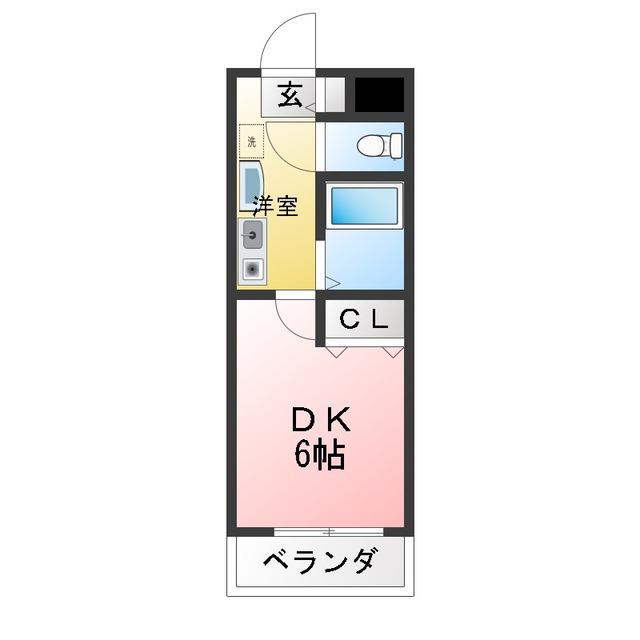 ピッコロモンド(1K/3階)の間取り写真