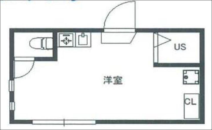 アークスハウス東新宿(ワンルーム/1階)の間取り写真