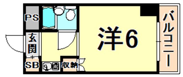 アネックス高座(ワンルーム/2階)の間取り写真