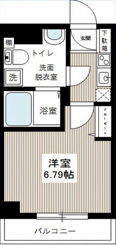 HYS YOKOHAMA LIGARE(1K/7階)の間取り写真
