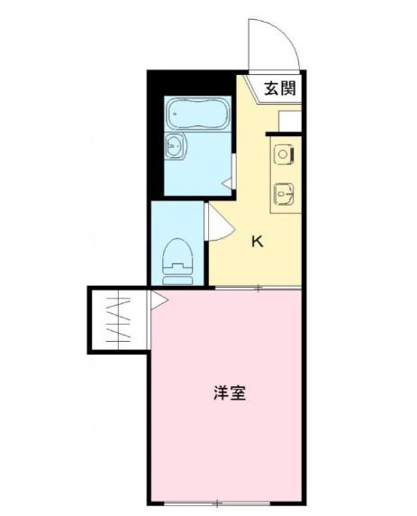 シントラ大崎(1K/2階)の間取り写真