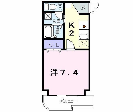 マイルストーン立町(1K/5階)の間取り写真