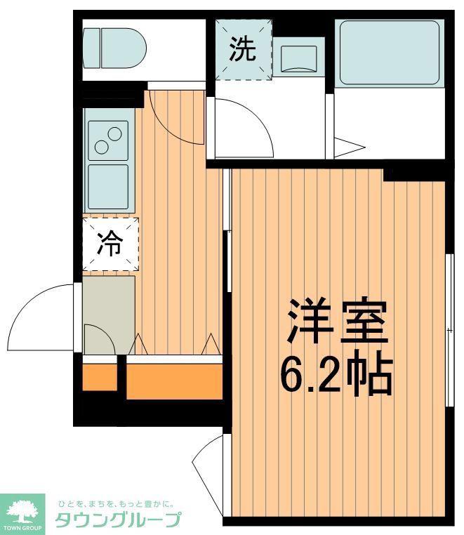 エルファーロ木場公園(1K/3階)の間取り写真