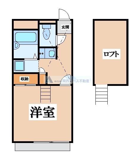 レオパレスヴィラ(1K/3階)の間取り写真