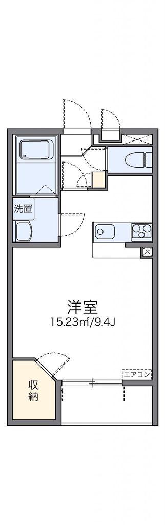 レオネクストタウンコートII(1K/1階)の間取り写真