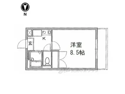レオパレス冨田(1K/1階)の間取り写真