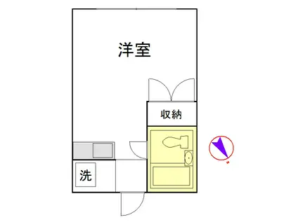 メゾンイグレック(ワンルーム/1階)の間取り写真