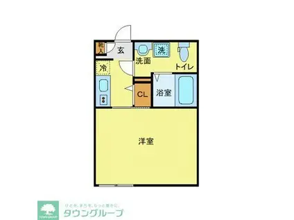 アベニール大和(1K/3階)の間取り写真