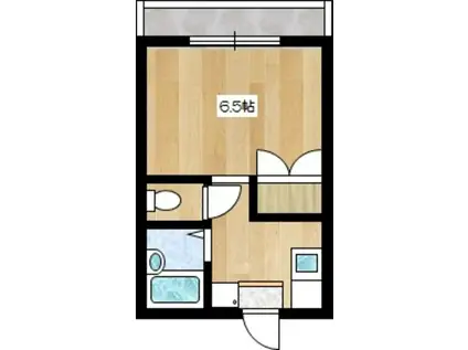 ハイツNN(1K/1階)の間取り写真