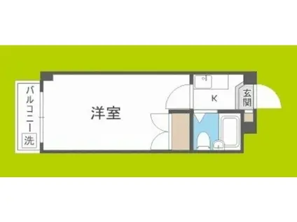 ロイヤル巽(1K/3階)の間取り写真