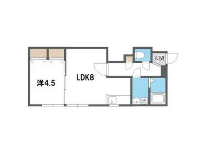 LEE TOWN J(1LDK/2階)の間取り写真