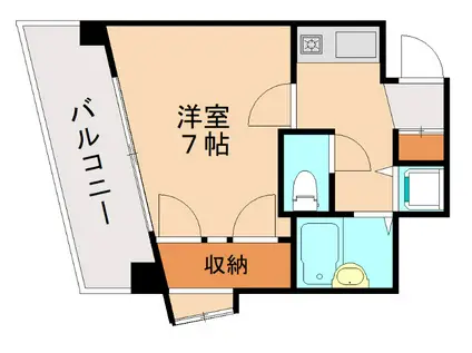 TA・KEビルソレイユ(1K/4階)の間取り写真