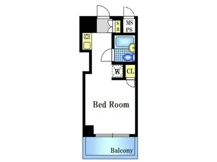 日神パレス磯子(ワンルーム/3階)の間取り写真