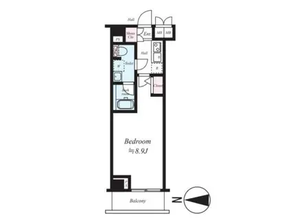 メインステージ蒲田VIIアイディアル(1K/2階)の間取り写真