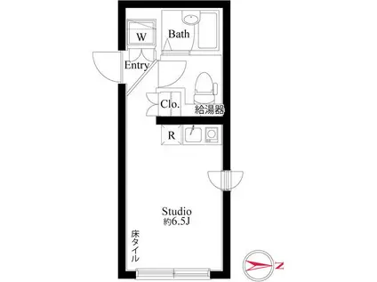 アートフル代田(ワンルーム/2階)の間取り写真