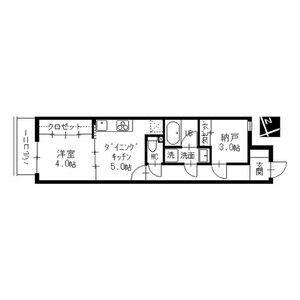 RECO東別院(1SDK/2階)の間取り写真