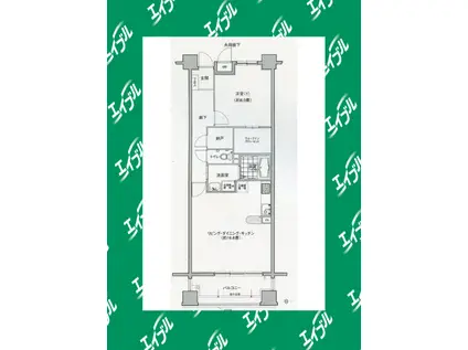グランアベニュー名駅南(1LDK/2階)の間取り写真