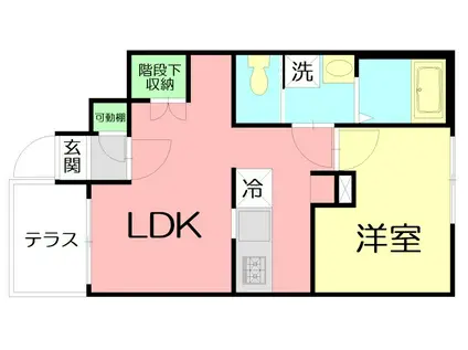 GMメゾン(1LDK/1階)の間取り写真