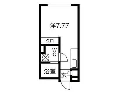 ASTILE 三軒茶屋III(ワンルーム/2階)の間取り写真