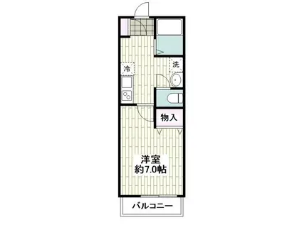 MAISON仲メゾンナカ(1K/1階)の間取り写真