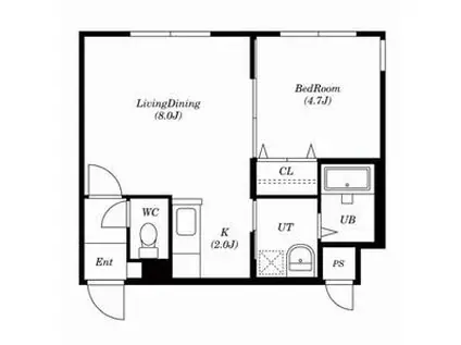 FURVAL SMART中島公園(1LDK/3階)の間取り写真